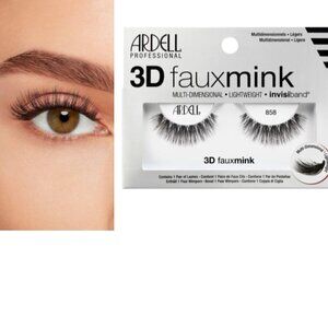 NEW Ardell 3D Faux Mink Eyelashes Number 858 Set of 4 NWT Never Opened 2/$20